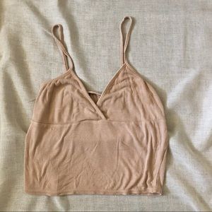 Tan Ribbed Cami Tank